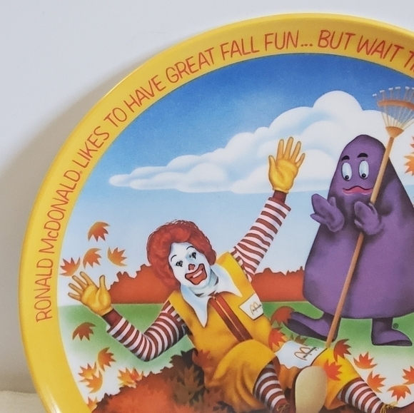RONALD McDonald 1977 Vintage 4 Plate Set By Lexington 10" Diameter - Picture 6 of 16